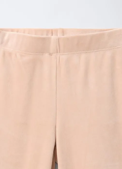 Jeggings od baršuna s trapez krojem za djevojčice