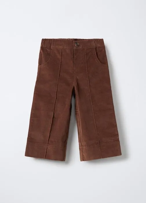 Rebraste straight fit hlače za bebe