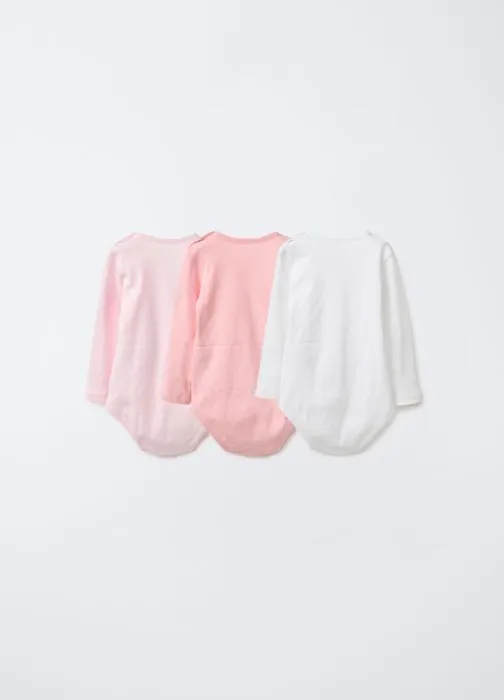Paket od 3 rebrasta bodyja za bebe