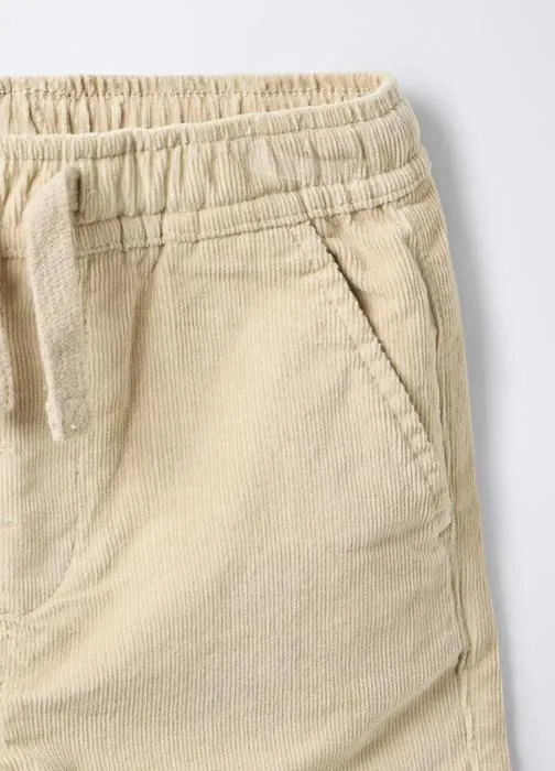 Jogger od rebrastog pamučnog materijala za dječake