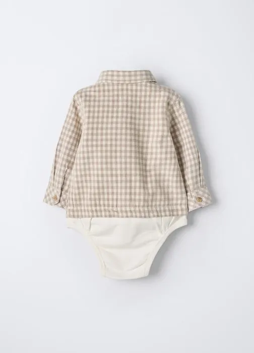 Body košulja od rebrastog pamuka za bebe