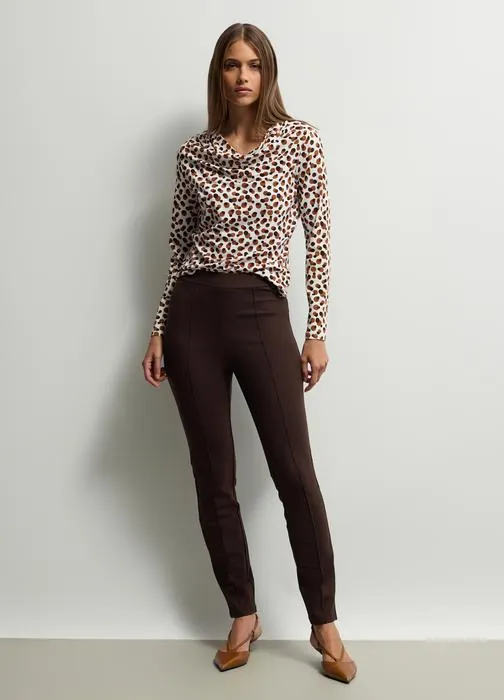Slim fit tajice s punto Milano pletivom