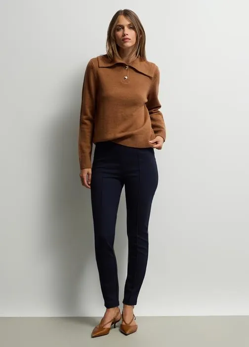 Slim fit tajice od punto Milano pletiva