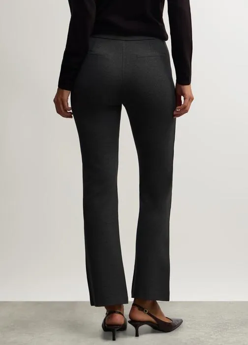 Ženske slim fit hlače u punto Milano pletivu