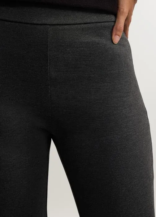 Ženske slim fit hlače u punto Milano pletivu