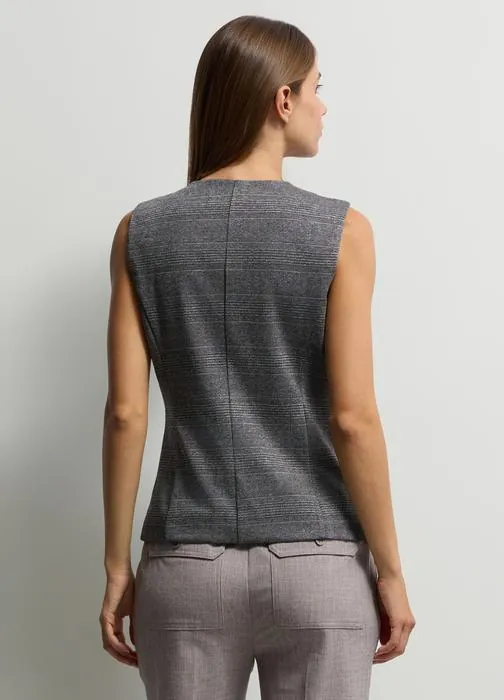 Ženski prsluk slim fit s V-izrezom