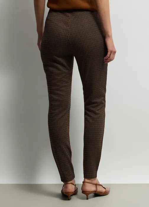 Ženske tajice slim fit s mikrouzorkom