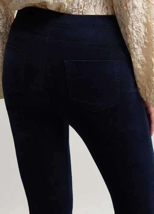Ženske rebraste tajice skinny fit