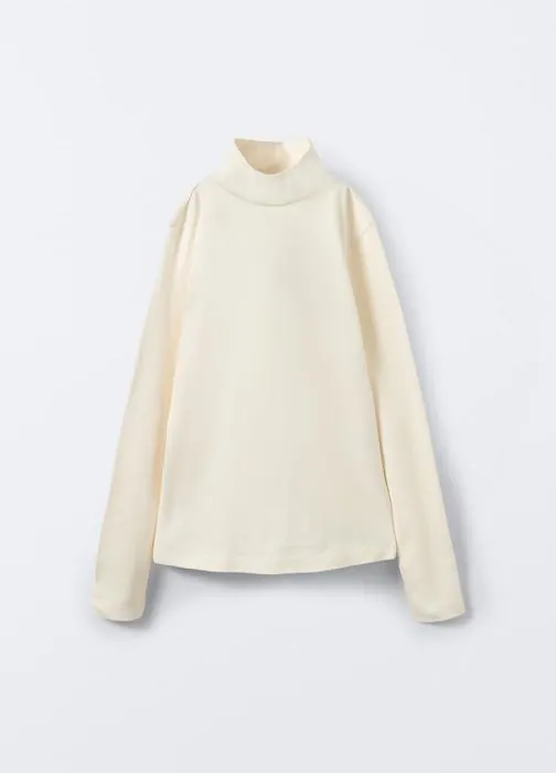 Majica s visokim ovratnikom za djevojčice