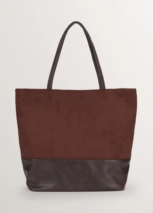 Shopper torba s umetkom od umjetne kože