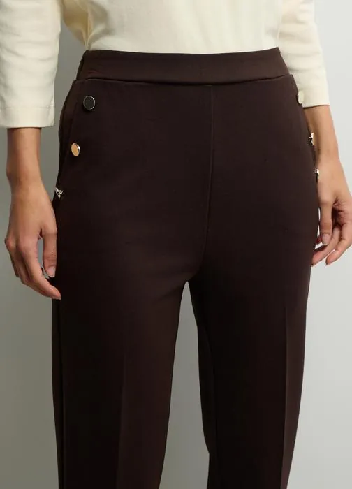 Ženske hlače Comfort Fit u punto Milano pletivu