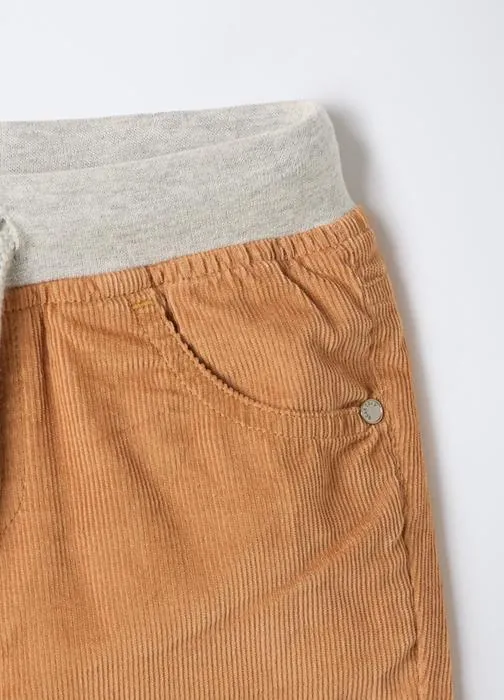 Baršunaste rebraste jogger hlače za bebe