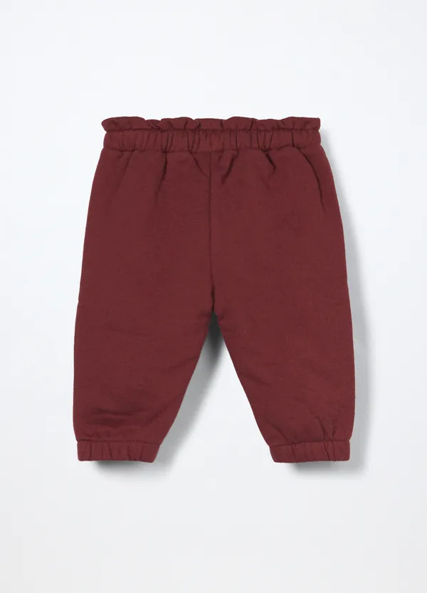 Joggers hlače s paperbag strukom za bebe