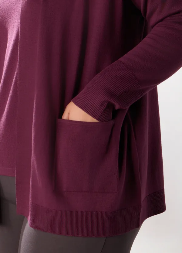 Otvoreni kardigan za žene curvy