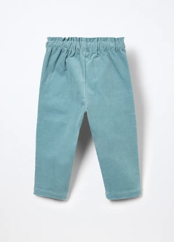 Pantalone za bebe od rebrastog pliša