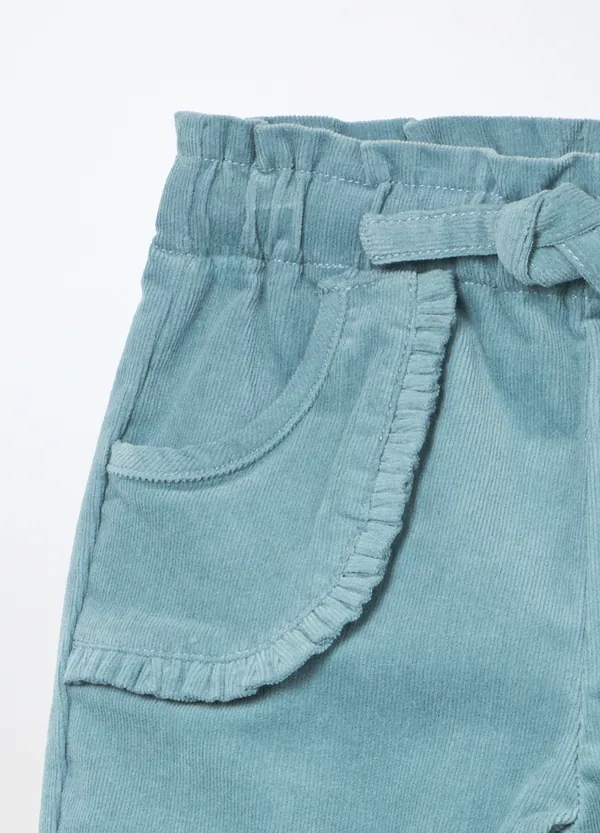 Pantalone za bebe od rebrastog pliša