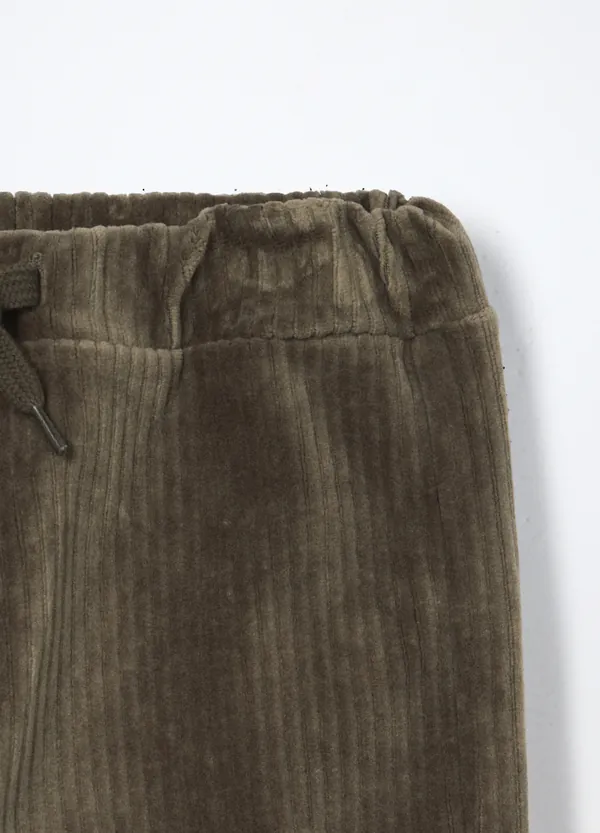 Jogger od rebrastog flisa za bebe
