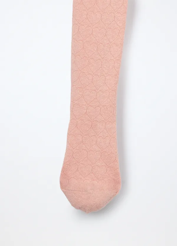 Hulahopke s jacquard uzorkom srca za djevojčice