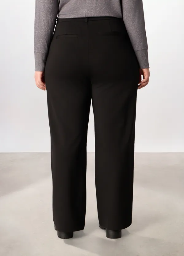 Ženske curvy hlače od mješavine viskoze