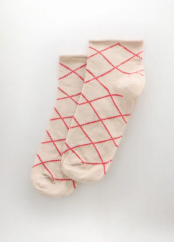 Ženske kratke čarape s jacquard uzorkom