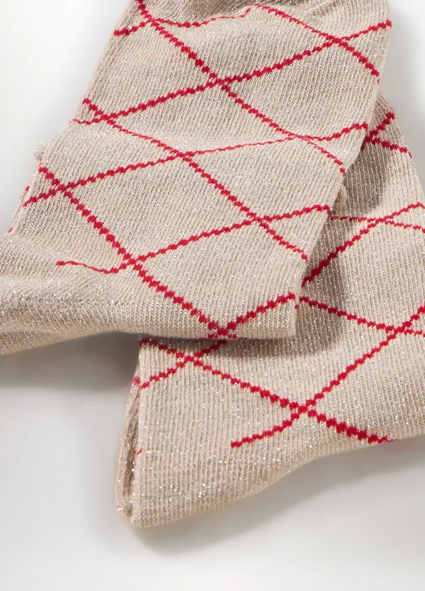 Ženske kratke čarape s jacquard uzorkom