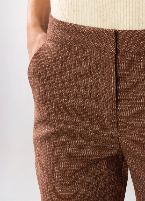 Hlače s jacquard uzorkom