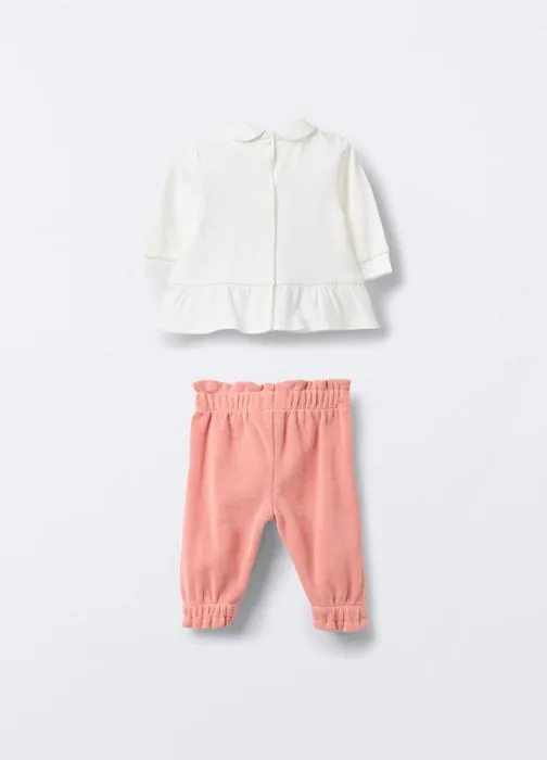 Set za bebe s Peter Pan ovratnikom